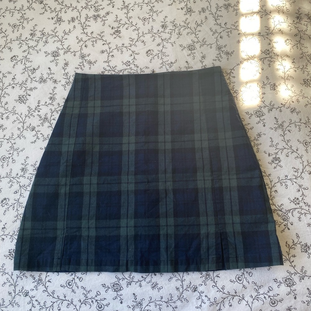 Brand Melville Blue and Green Plaid Skirt